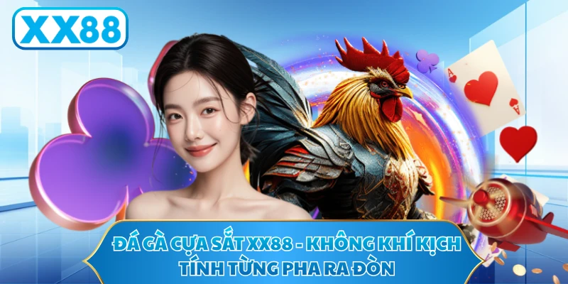 Đá Gà Cựa Sắt XX88 - Không Khí Kịch Tính Từng Pha Ra Đòn